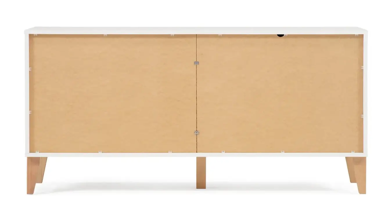 Комод 4 ящика Orel, цвет Белый Премиум + Дуб Сонома фото - 5 - большое изображение